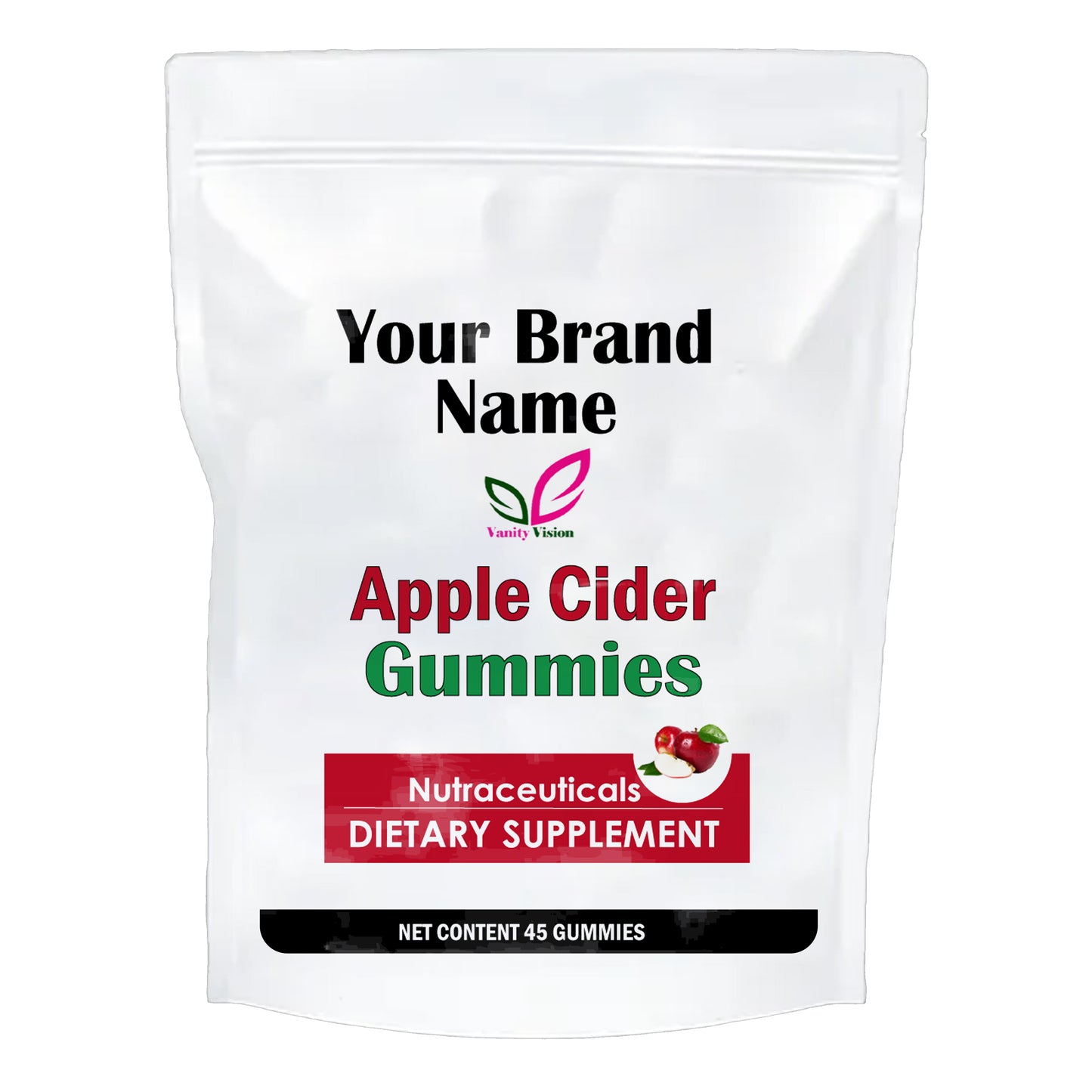 Apple Cider Vinegar Gummies Delicious Wellness | Private Label | Custom Formula | Vanity Vision