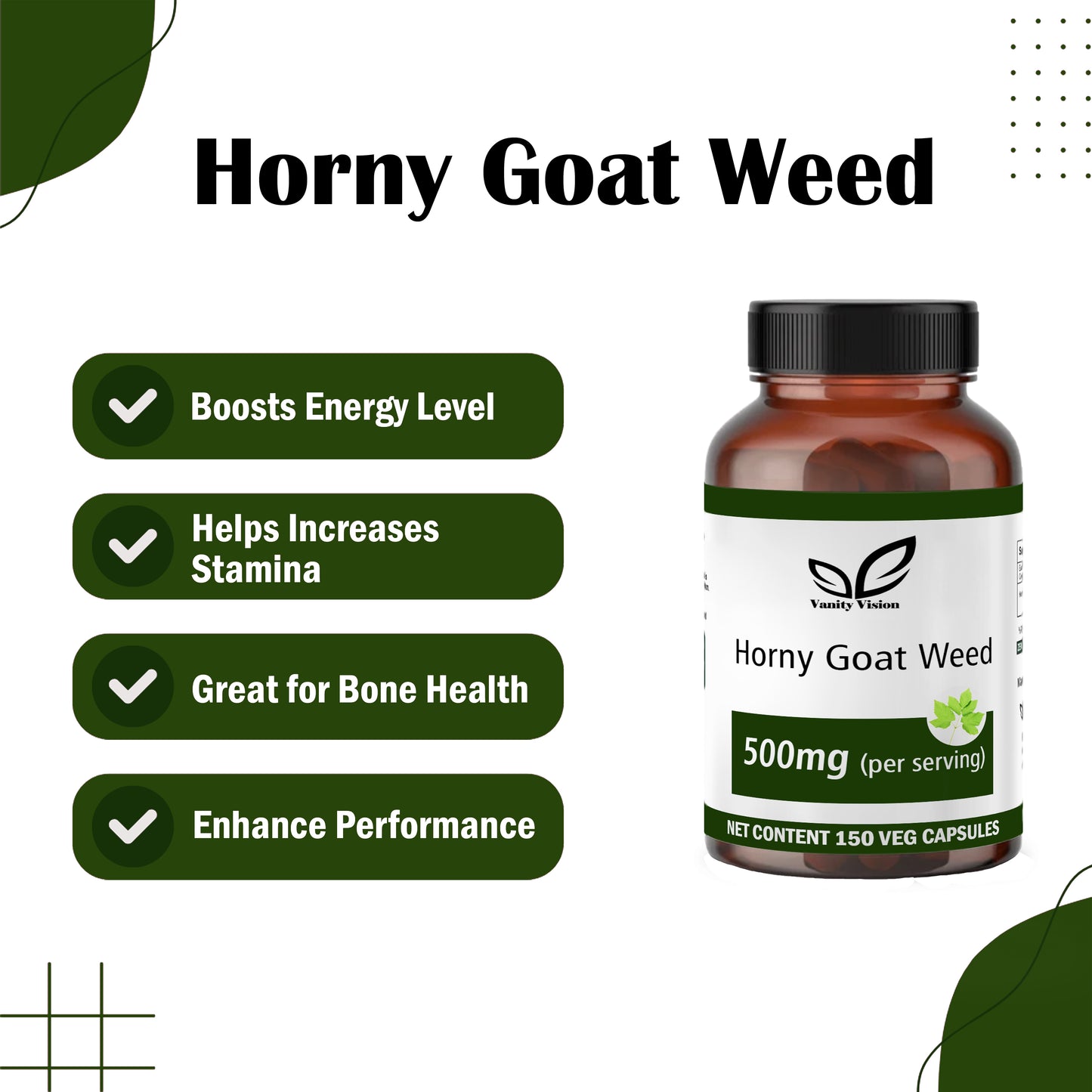 Horny Goat Weed 500mg Capsules