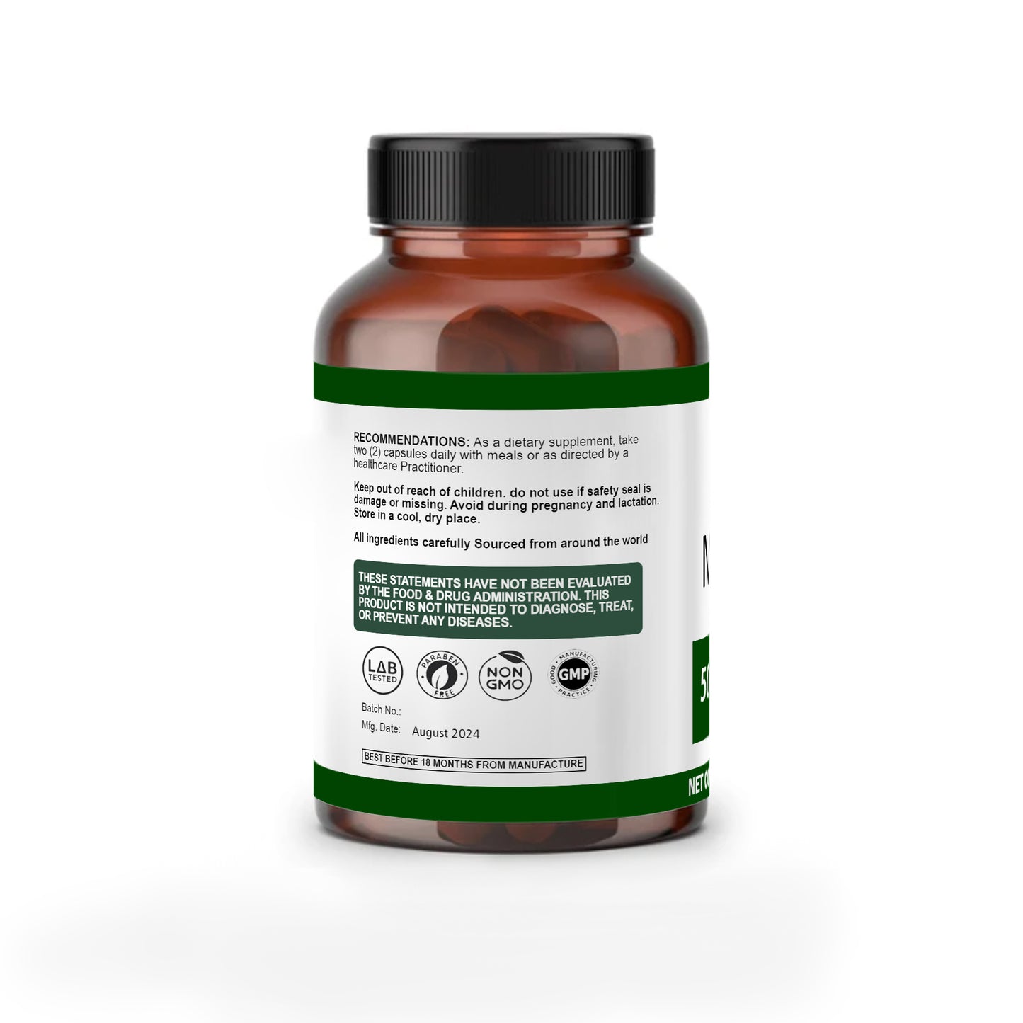 Moringa 500mg Capsules: A Natural Powerhouse for Your Health and Wellness