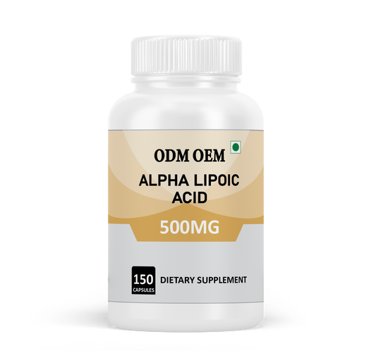 Alpha Lipoic Acid 500mg Capsules: Antioxidant-Rich Formula for General Wellness