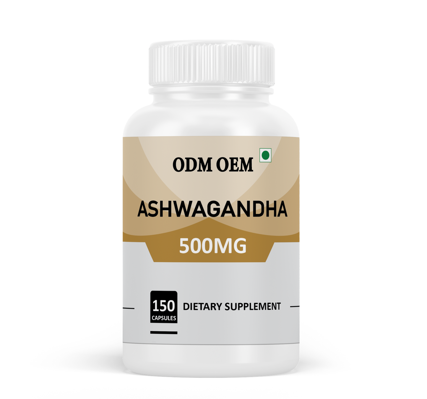 Ashwagandha 500mg Capsules - Natural Stress Relief, Vitality Boost