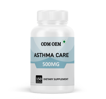 Asthma Care 500mg Capsules - Herbal Support for Respiratory Health