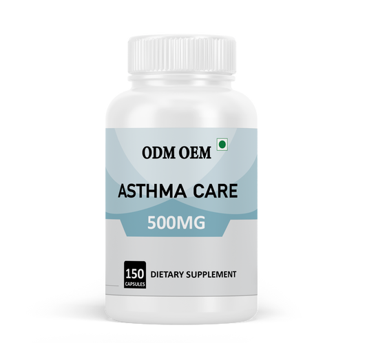 Asthma Care 500mg Capsules - Herbal Support for Respiratory Health