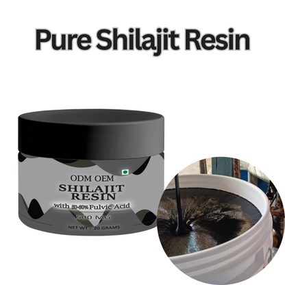 Shilajit Resin 50-60% Fulvic Acid ODM OEM