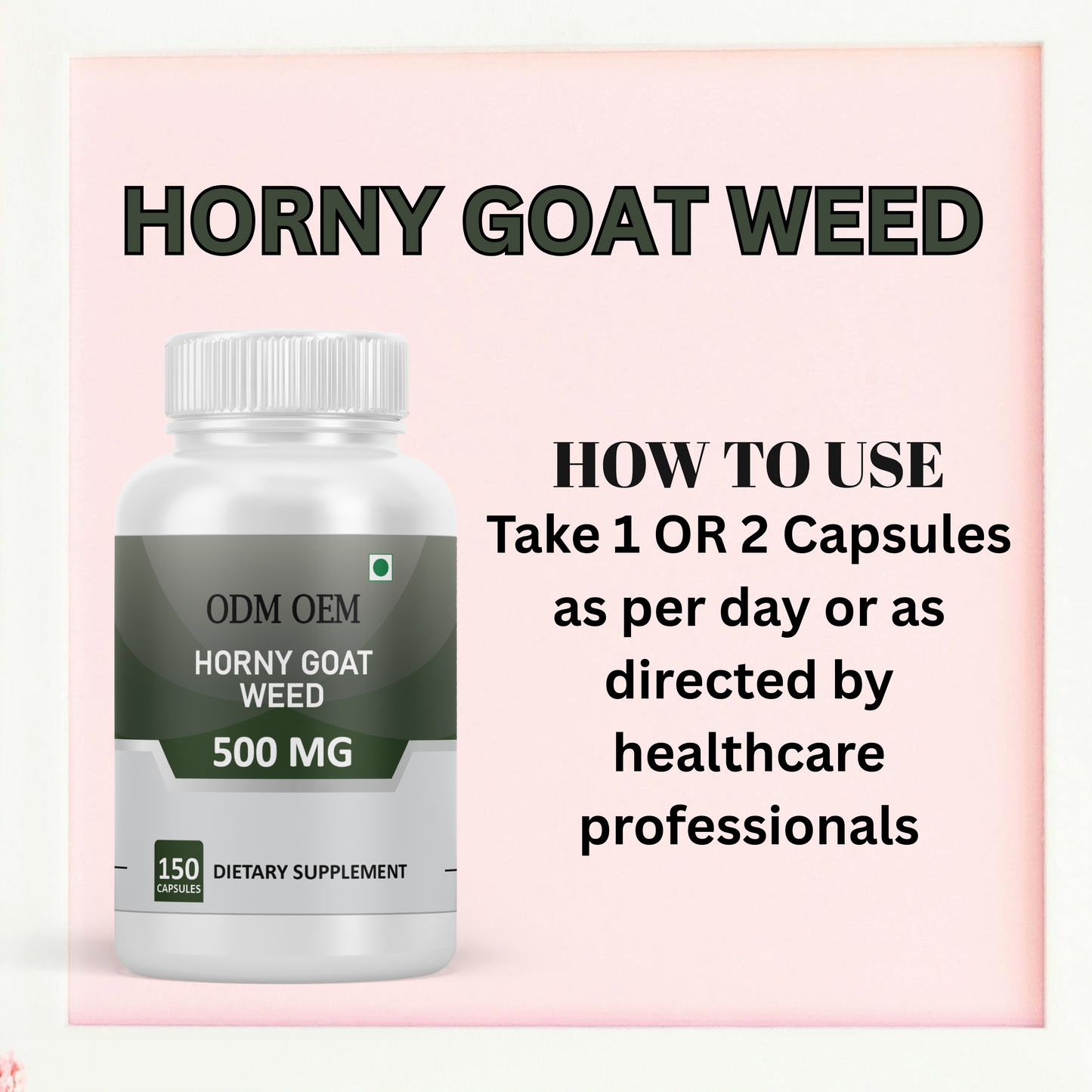 Horny Goat Weed 500mg Capsules