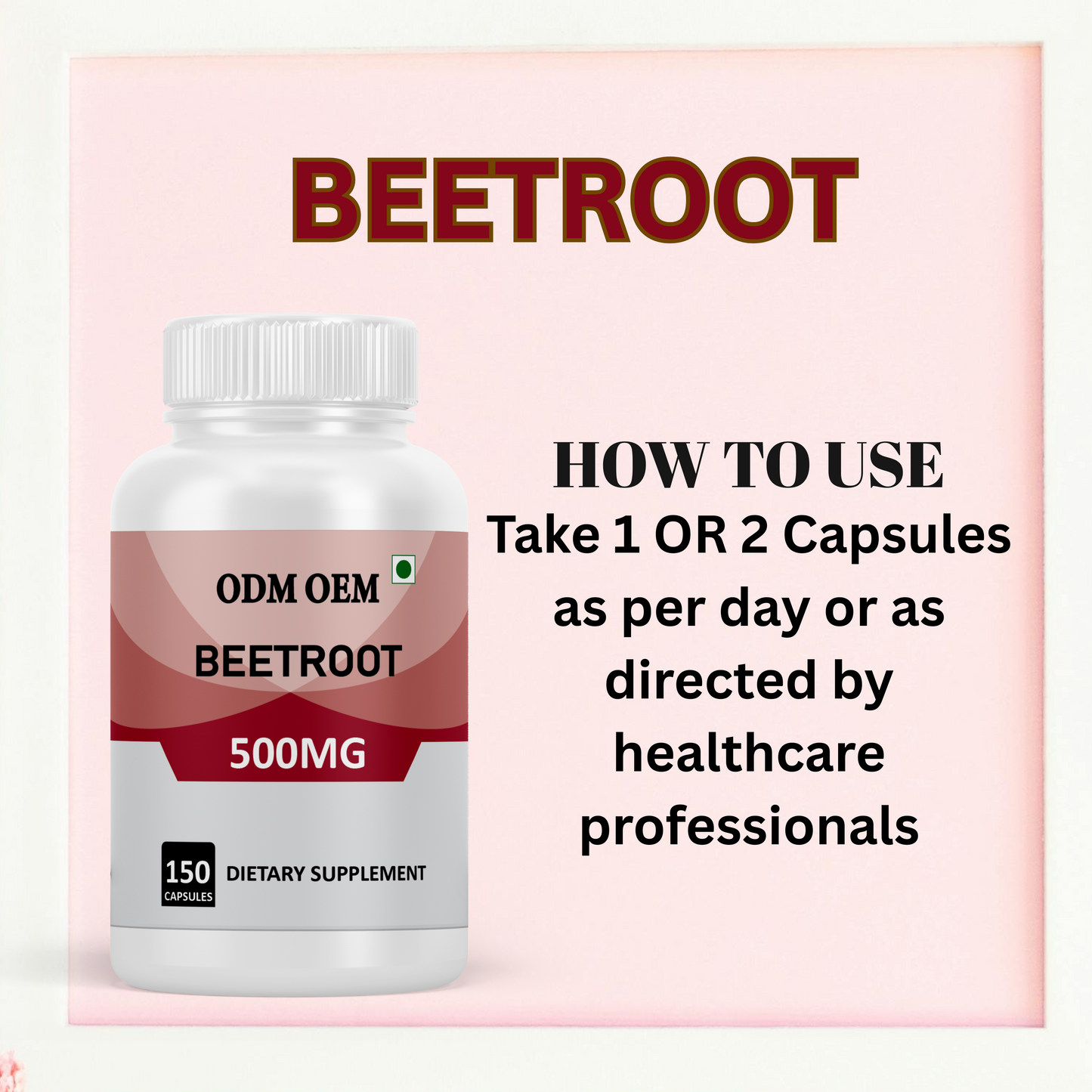 Beetroot 500mg Capsules: A Natural Source of Nutrients for Overall Wellness