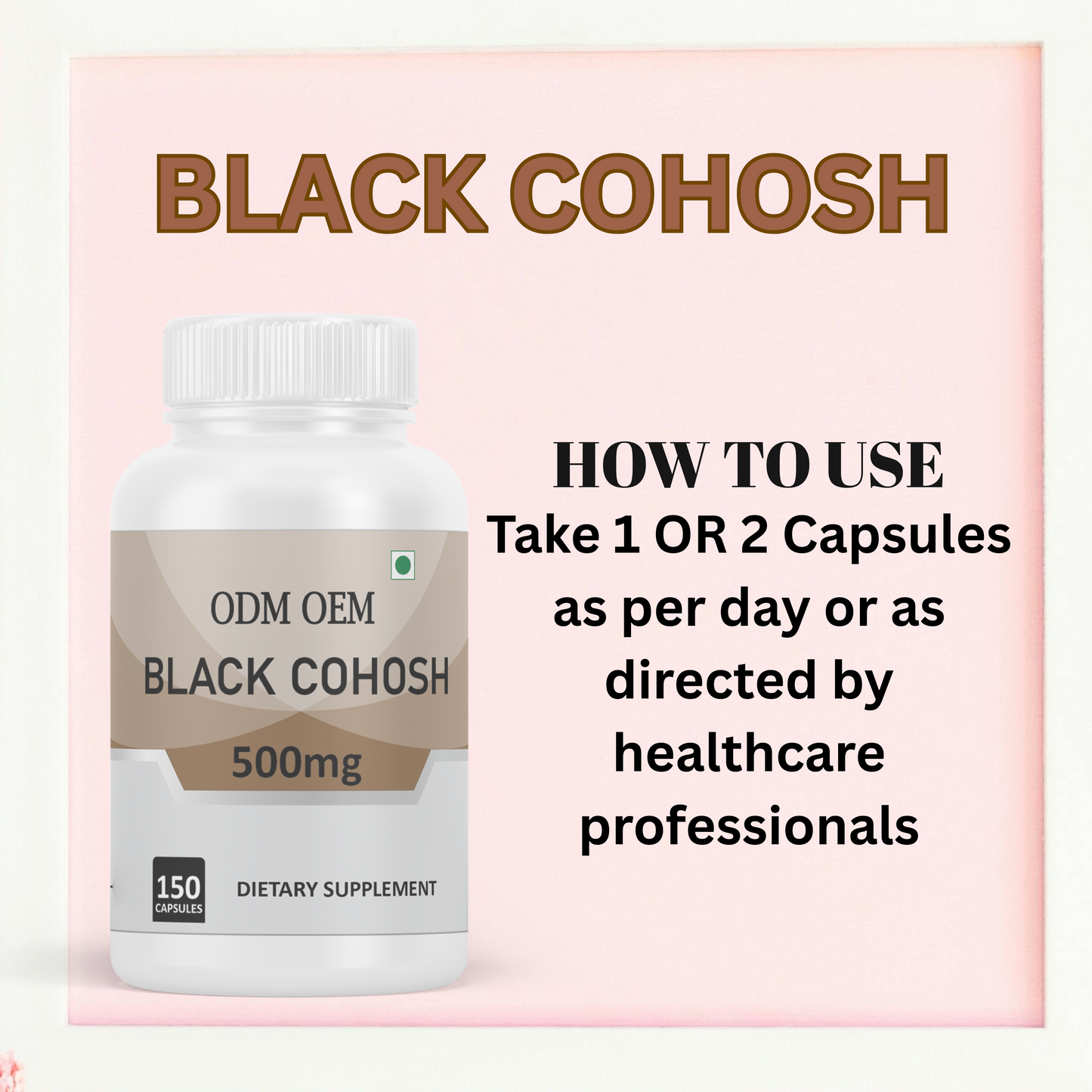 Black Cohosh 500mg Capsules: A Herbal Supplement for Women's Wellness