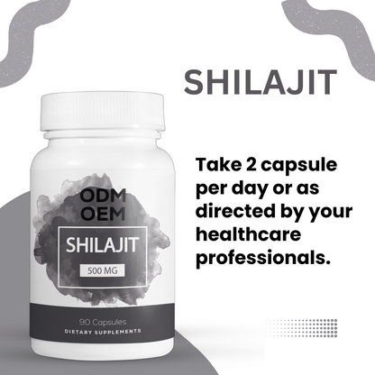 ODM OEM Supply Shilajit 500mg Capsules
