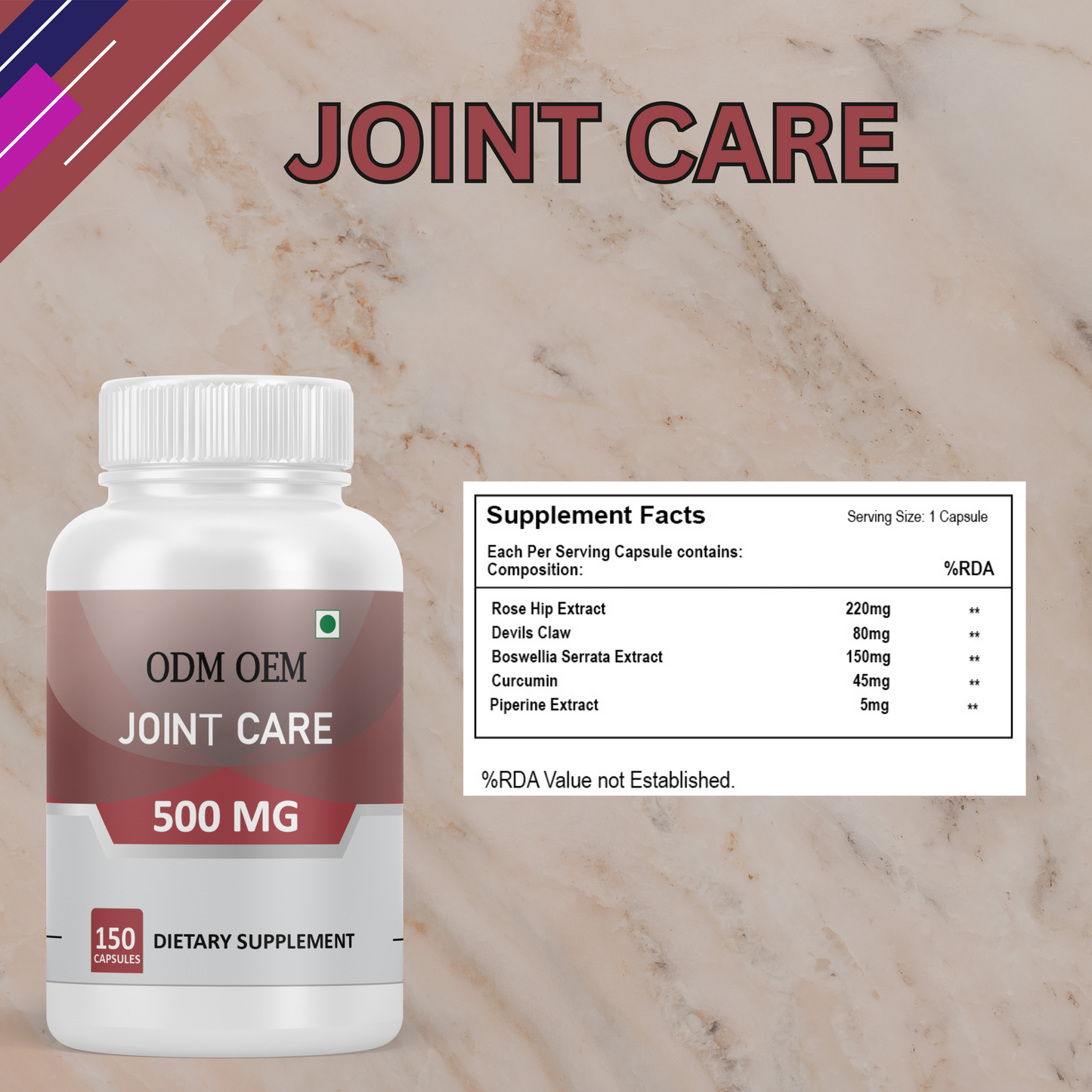 Joint Care 500mg Capsules – Advanced Support for Joint Health, Flexibility, and Comfort