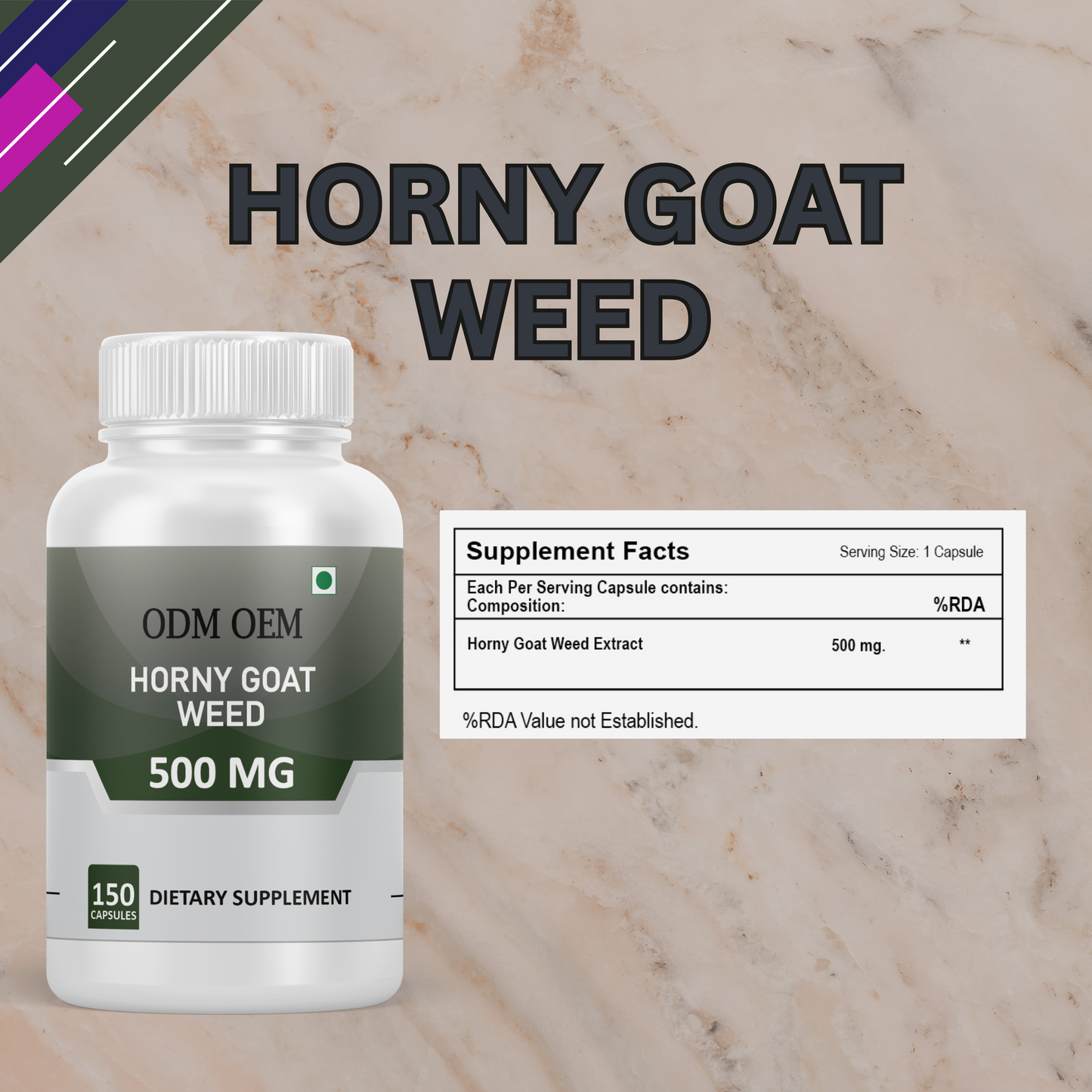 Horny Goat Weed 500mg Capsules