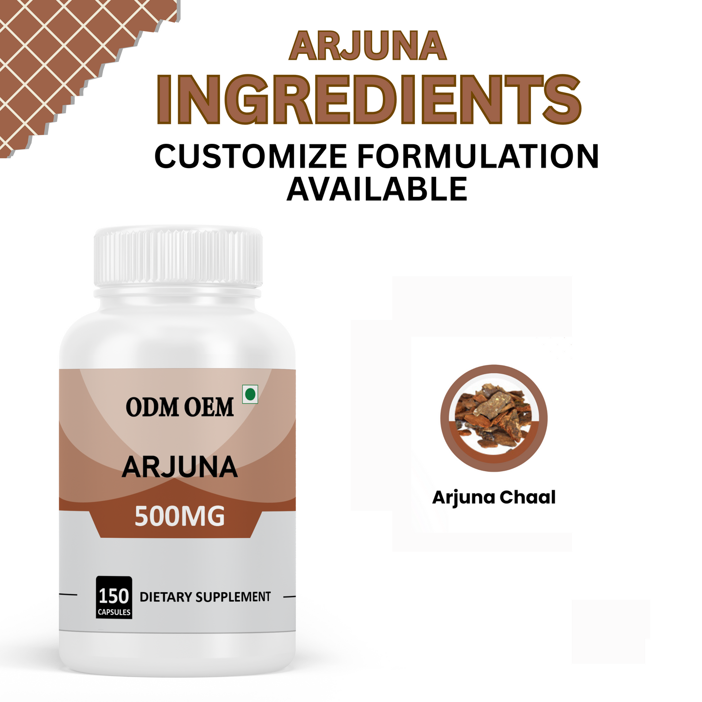 Arjuna 500mg Capsules – Natural Heart Health Supplement for Circulation, Blood Pressure, and Cardiovascular Support