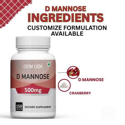 D-mannose 500mg -150 Capsules