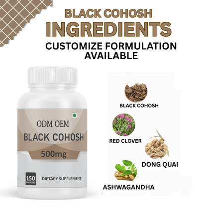 Black Cohosh 500mg Capsules: A Herbal Supplement for Women's Wellness