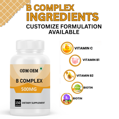 B Complex 500mg Capsules: A Balanced Formula for Daily Wellness