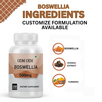 Boswellia 500mg Capsules: Herbal Supplement for Joint Health and Wellness