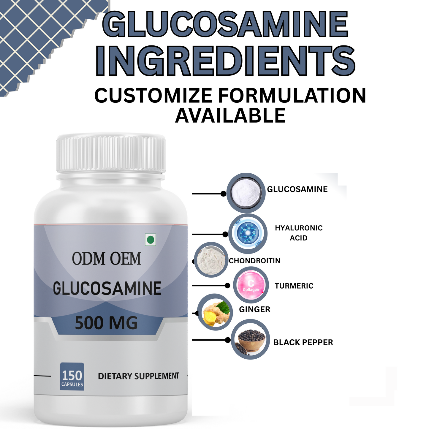 Glucosamine 500mg - Joint Support Supplement