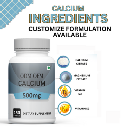 Calcium 500mg Capsules: Essential Mineral for Bone Health and General Wellness