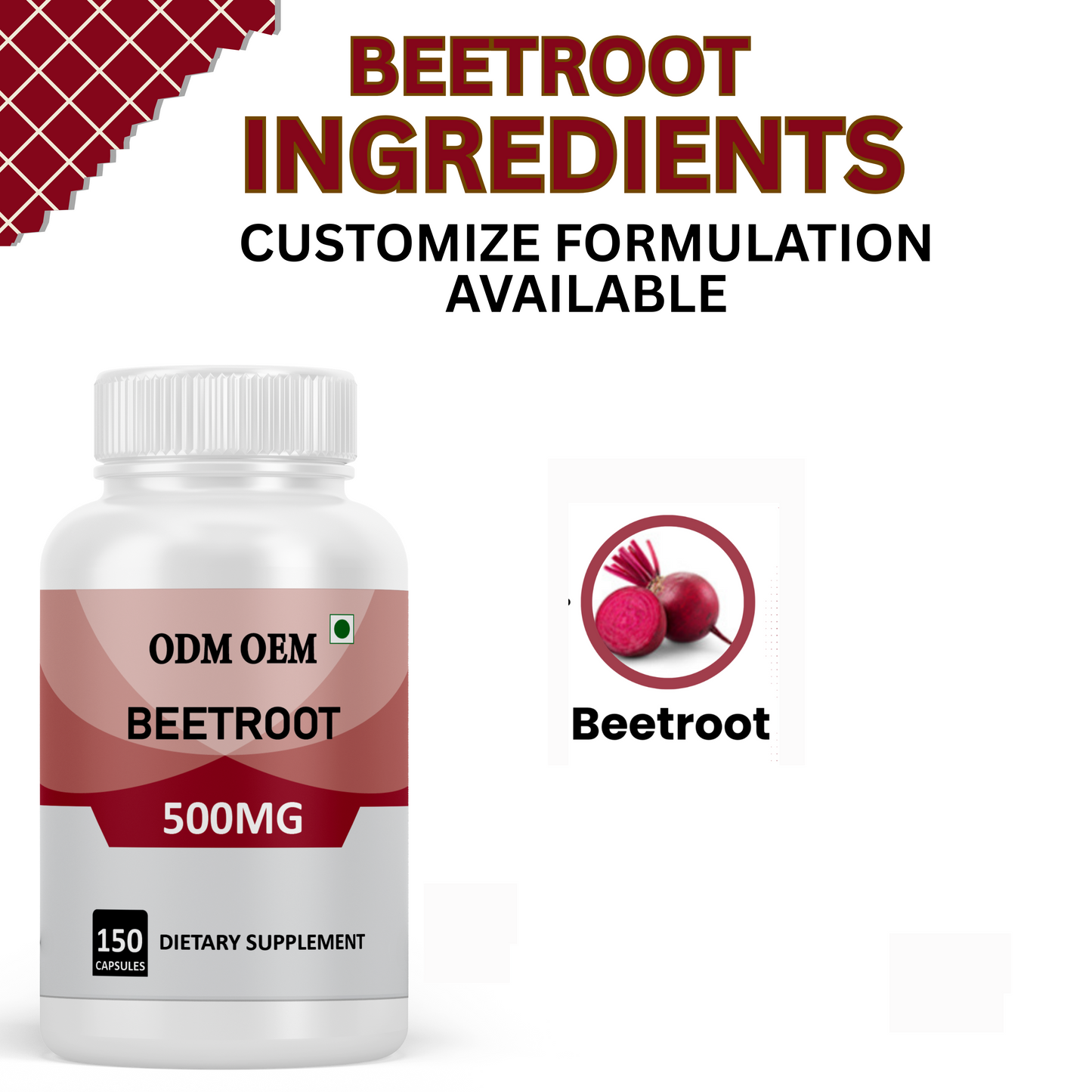 Beetroot 500mg Capsules: A Natural Source of Nutrients for Overall Wellness
