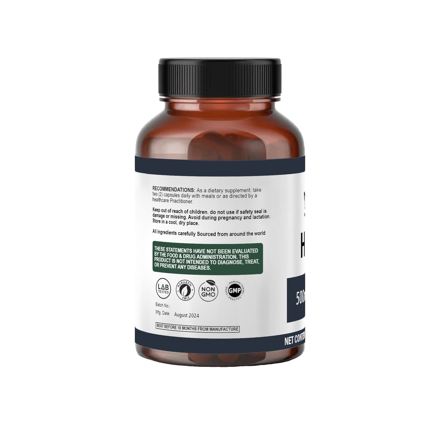 HMB 500mg Capsules – Support Muscle Strength, Recovery, and Fat Loss
