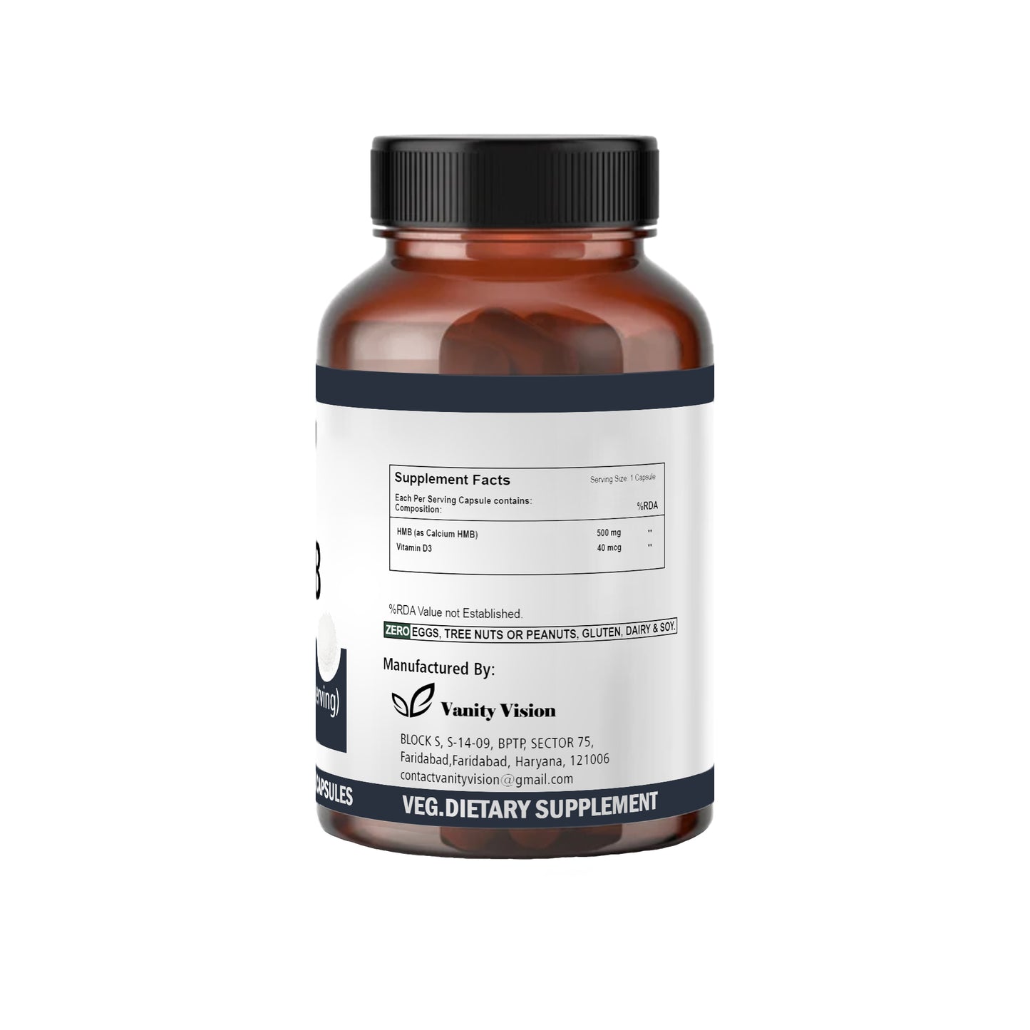 HMB 500mg Capsules – Support Muscle Strength, Recovery, and Fat Loss