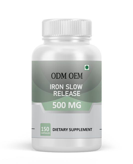 Iron Slow Release 500mg Capsules: Gentle and Effective Iron Supplement for Your Health