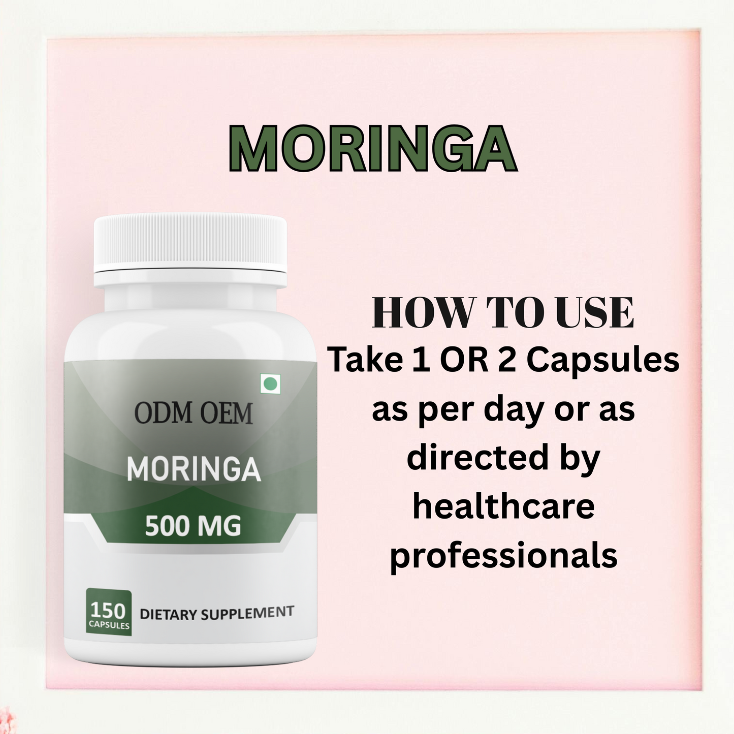 Moringa 500mg Capsules: A Natural Powerhouse for Your Health and Wellness