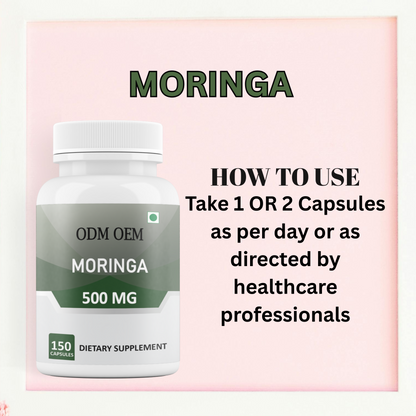 Moringa 500mg Capsules: A Natural Powerhouse for Your Health and Wellness