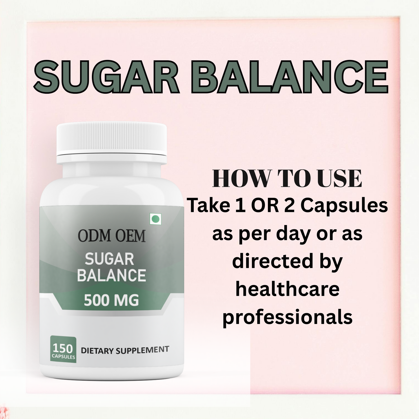 Sugar Balance 500mg Capsules: A Natural Approach to Healthy Blood Sugar Levels