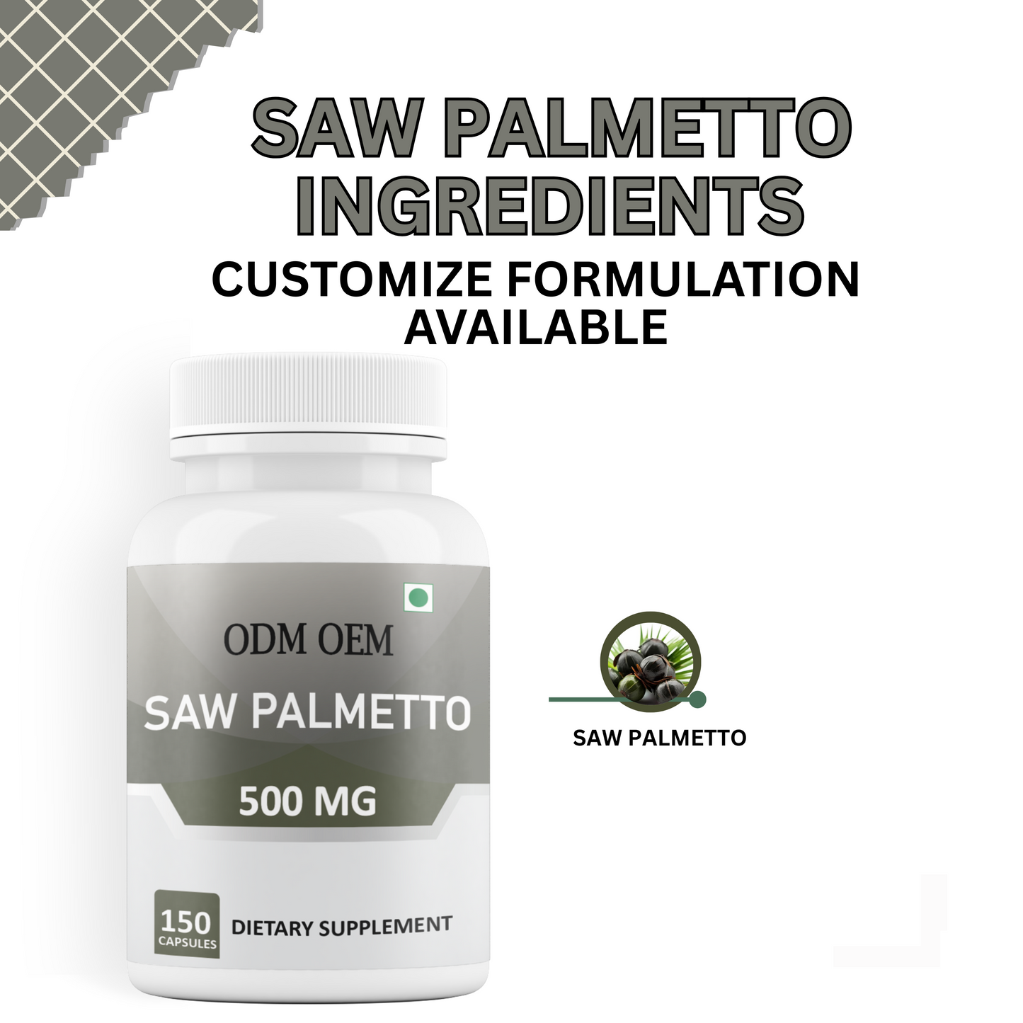 Saw Palmetto 500mg Capsules: A Natural Solution for Prostate and Hair Health