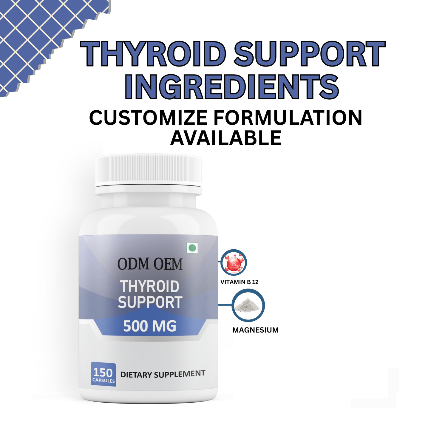 Thyroid Support 500mg Capsules: Nourish Your Thyroid, Boost Your Health