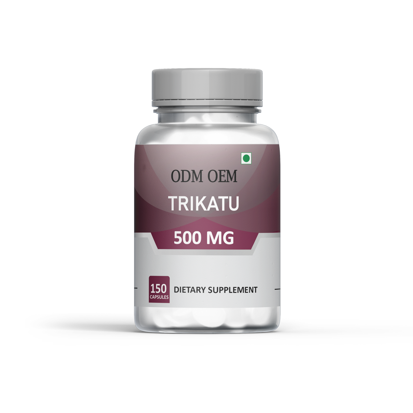 Trikatu 500mg Capsules: Herbal Formula for Digestive and Metabolic Wellness