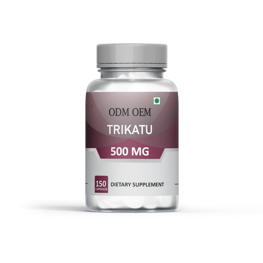 Trikatu 500mg Capsules: Herbal Formula for Digestive and Metabolic Wellness