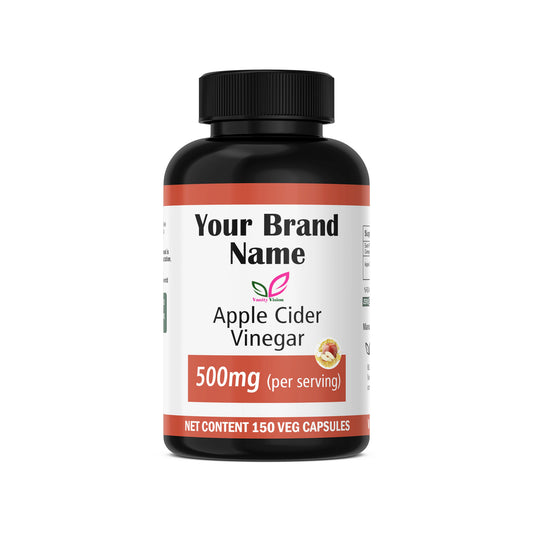 Apple Cider Vinegar 500mg Capsules – Natural Detox, Digestive Support, and Healthy Metabolism