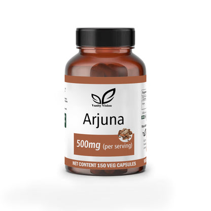 Arjuna 500mg Capsules – Natural Heart Health Supplement for Circulation, Blood Pressure, and Cardiovascular Support