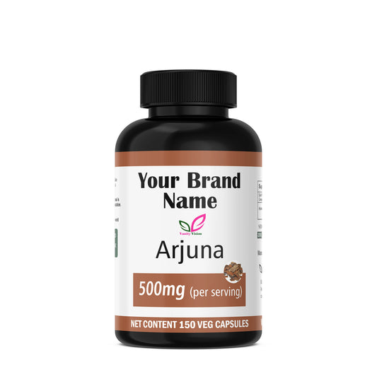 Arjuna 500mg Capsules – Natural Heart Health Supplement for Circulation, Blood Pressure, and Cardiovascular Support