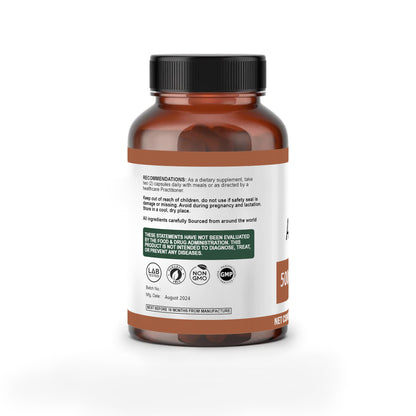 Arjuna 500mg Capsules – Natural Heart Health Supplement for Circulation, Blood Pressure, and Cardiovascular Support