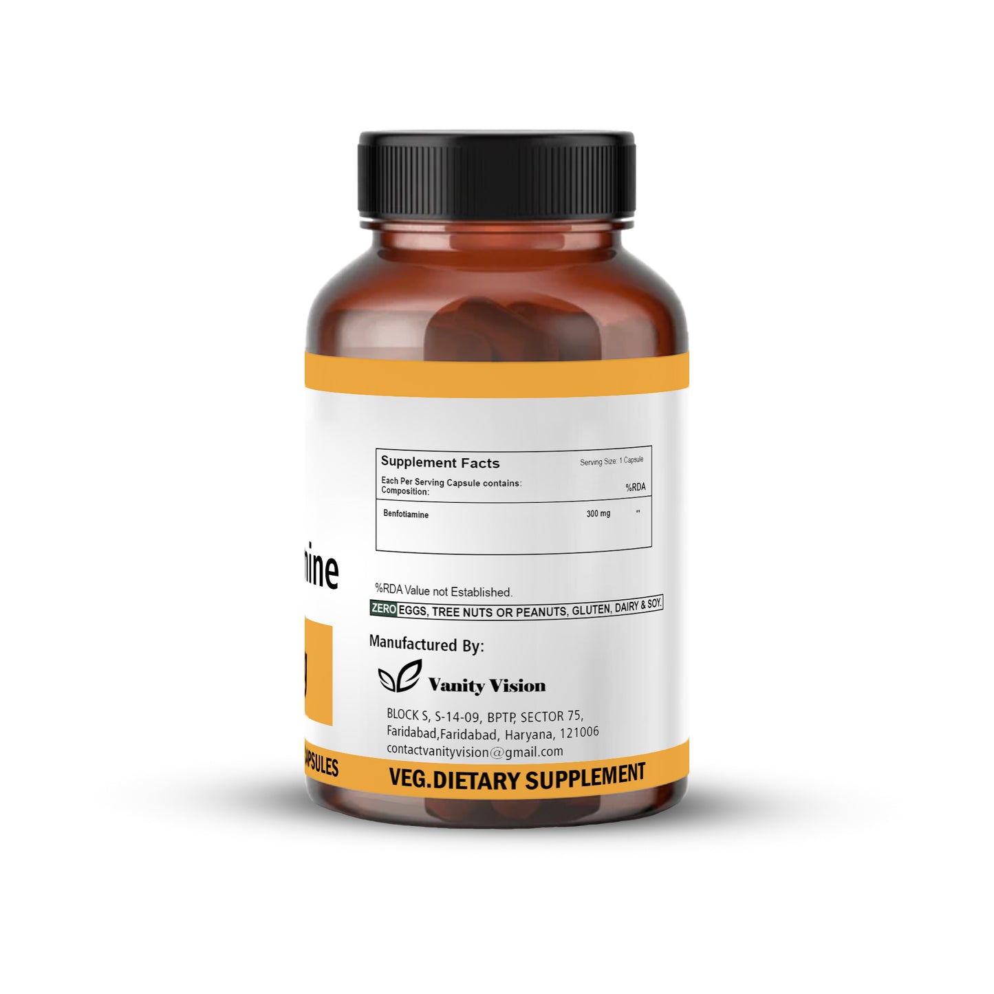 Benfotiamine 300mg Capsules- Advanced Support for Nerve and Metabolic Health