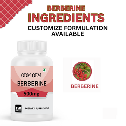 Berberine 500mg 150 Capsules in a Pack