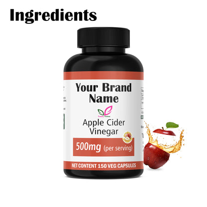 Apple Cider Vinegar 500mg Capsules – Natural Detox, Digestive Support, and Healthy Metabolism