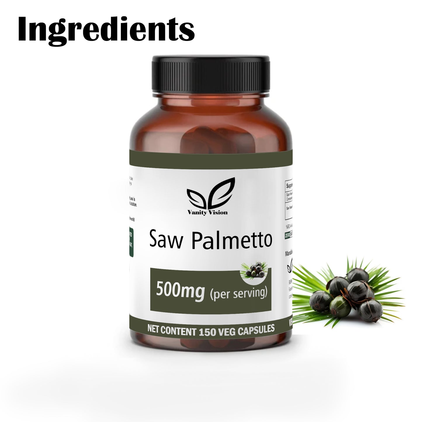 Saw Palmetto 500mg Capsules: A Natural Solution for Prostate and Hair Health