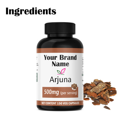 Arjuna 500mg Capsules – Natural Heart Health Supplement for Circulation, Blood Pressure, and Cardiovascular Support