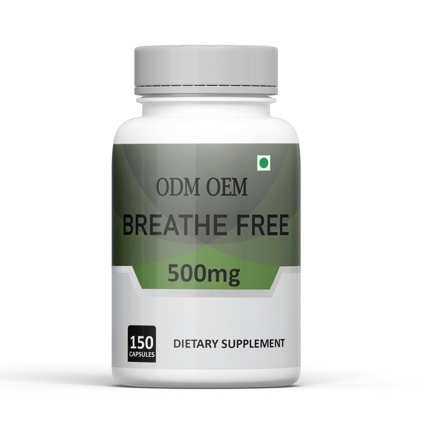 Breathe Free 500mg Capsules - Herbal Respiratory Support for Clear Breathing