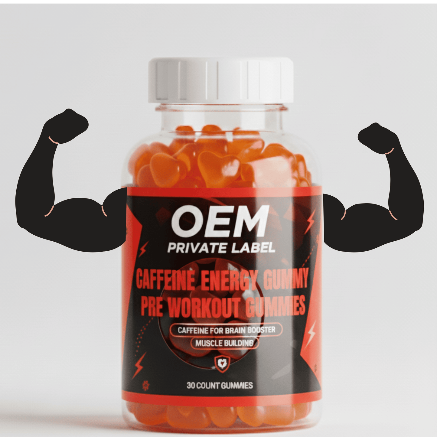 Caffeine Energy Gummies | Pre-Workout & Brain Booster Gummy