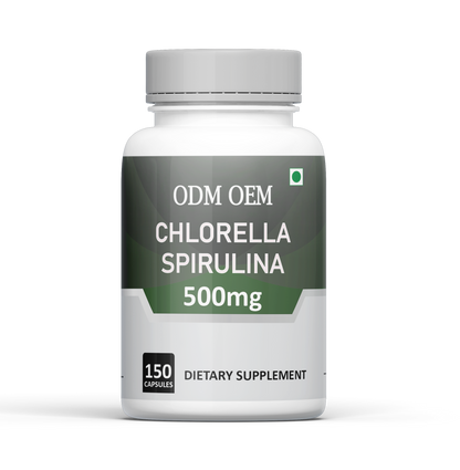 Chlorella Spirulina 300mg Capsules – Powerful Superfood Blend for Detox, Immune Support, and Energy Boost