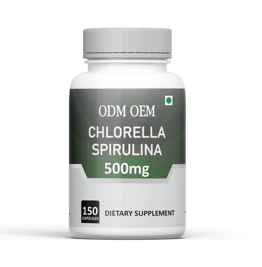 Chlorella Spirulina 300mg Capsules – Powerful Superfood Blend for Detox, Immune Support, and Energy Boost