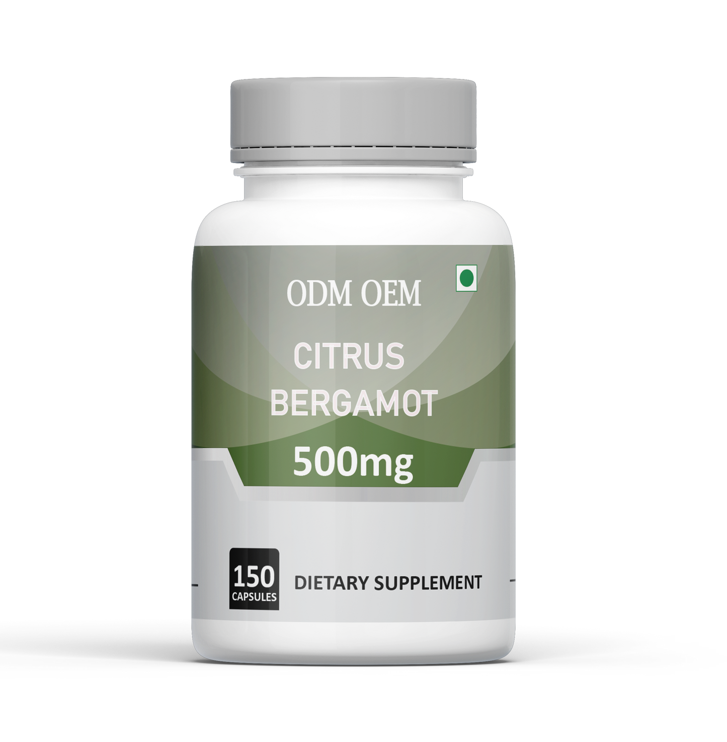 Citrus Bergamot 500mg  150 Capsules - Pure Citrus Bergamot Extract Supplement