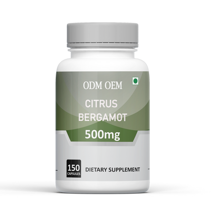 Citrus Bergamot 500mg  150 Capsules - Pure Citrus Bergamot Extract Supplement