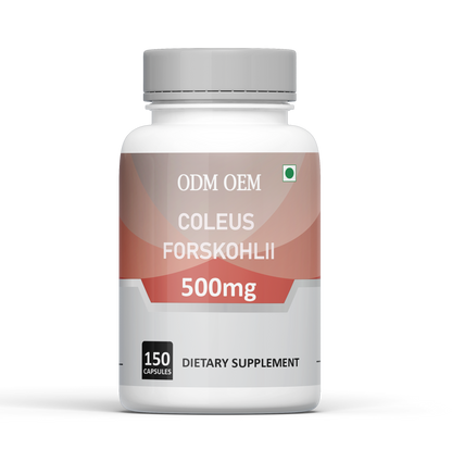 ODM OEM Coleus Forskohlii 500mg Capsules