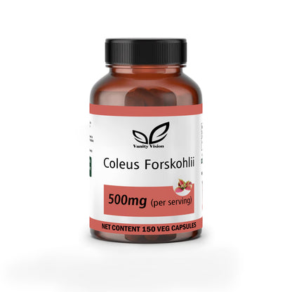 Coleus Forskohlii 500mg Capsules – Natural Weight Management and Metabolism Support