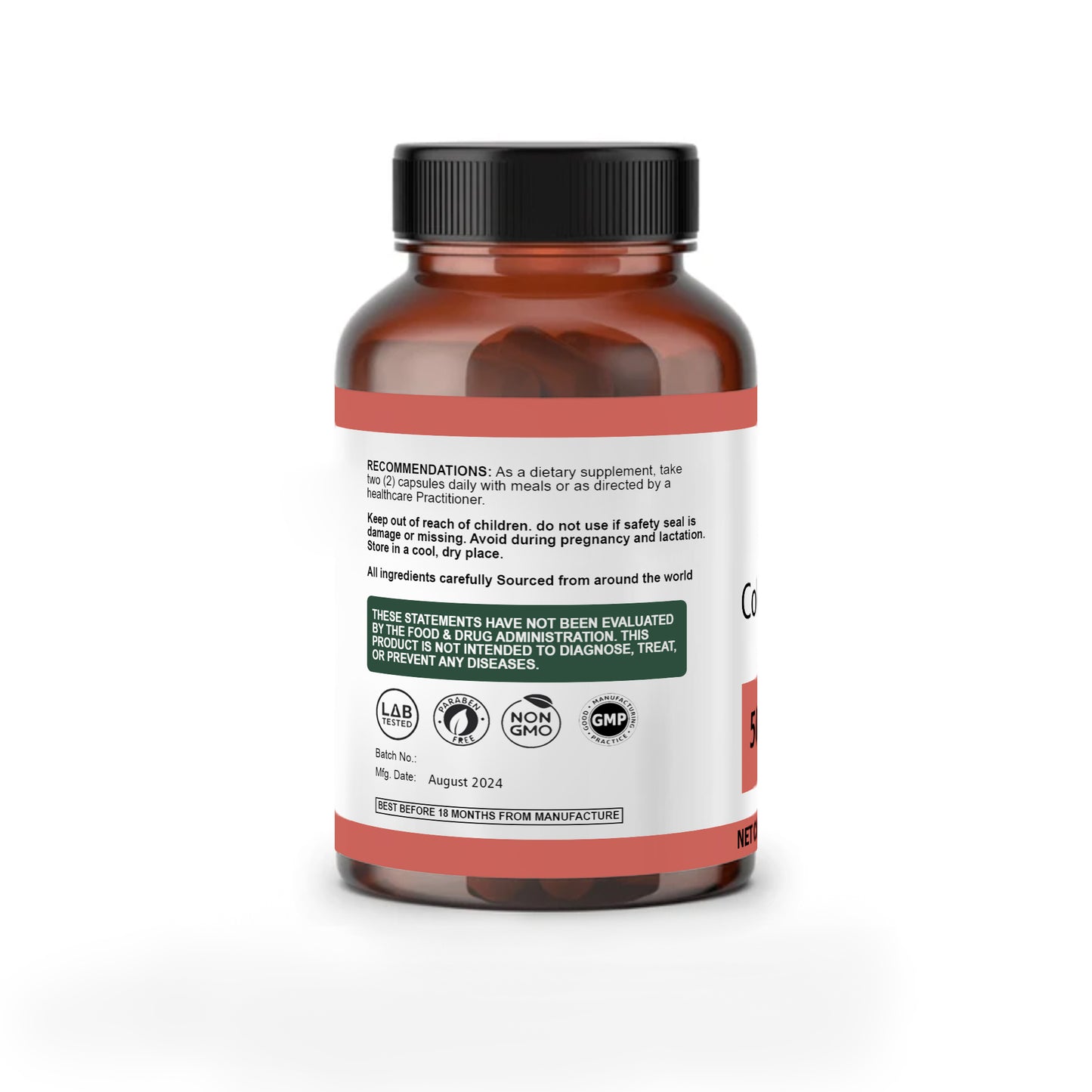 Coleus Forskohlii 500mg Capsules – Natural Weight Management and Metabolism Support